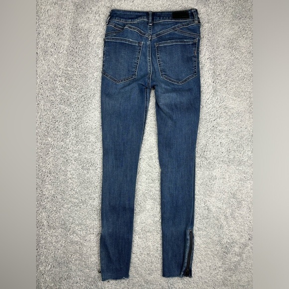 Express Jeans Womens 00 Ankle Legging High Rise Denim Perfect Lift Zipper Ankle - Picture 6 of 6